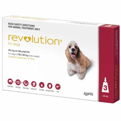 A Revolution Spot-On pipette for dogs