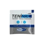 A blister pack or bottle of Tenizol Oral Tablets, clearly showing the product name and dosage information