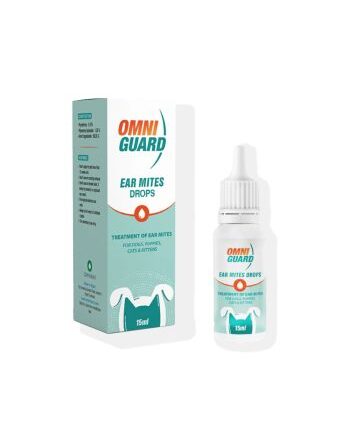 OMNIGUARD Ear Mites Drops 15ml bottle for pets