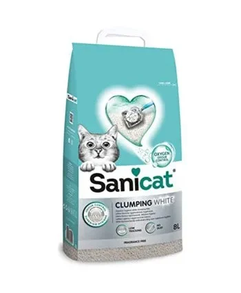 sanicat clumbing white cotton - cat litter