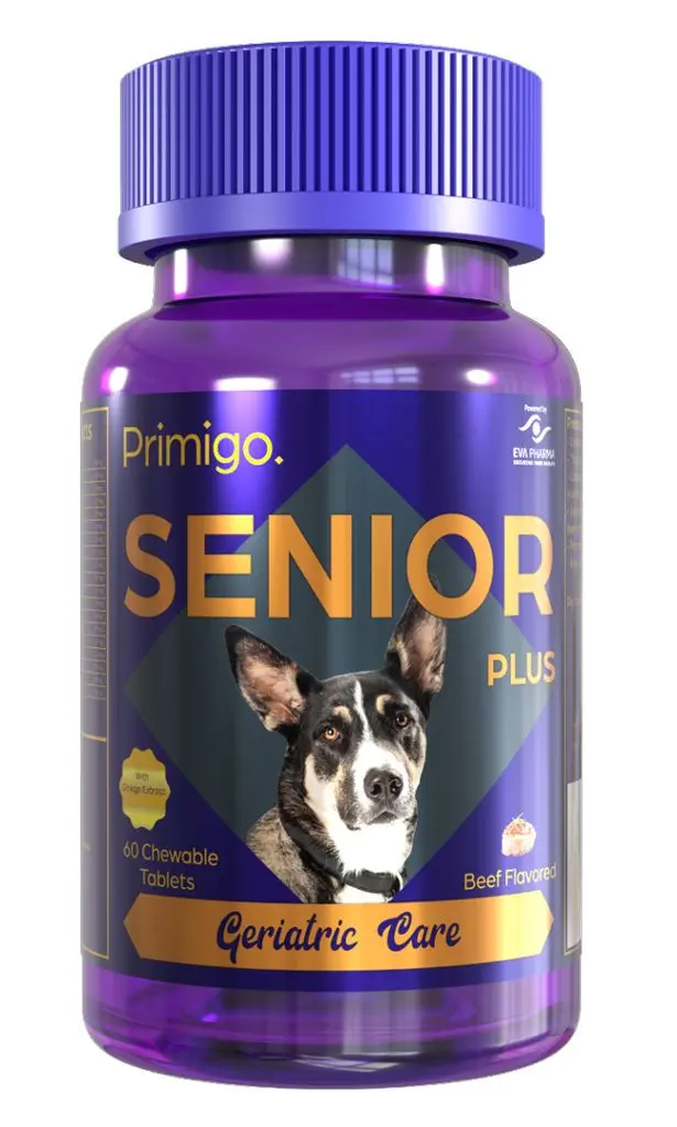 PRIMIGO SENIOR PLUS Canine 60 tablets bottle