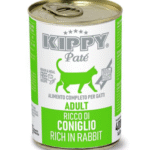 kippy pate rich in rabbit wet cat food