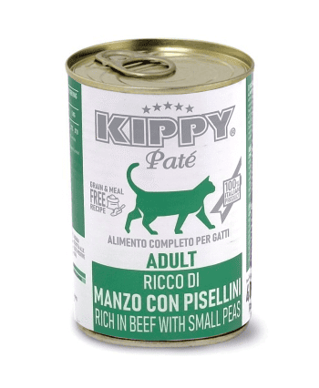 kippy pate rich in beef wet cat food