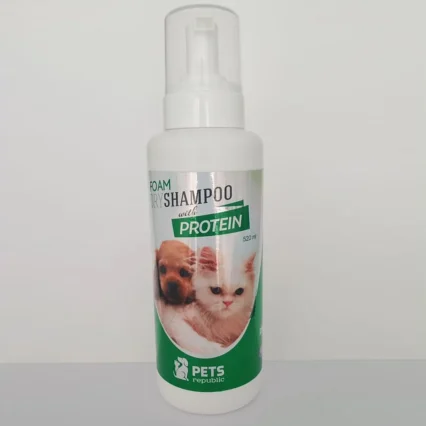 Pets Republic FOAM DRY SHAMPOO bottle for pets
