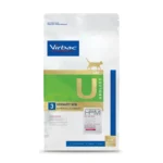 Bag of Virbac U3 Urology Cat Food designed to increase water intake and manage stress-related urinary issues in cats.